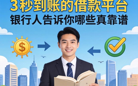 2026年秒到账的借款平台，银行人告诉你哪些真靠谱