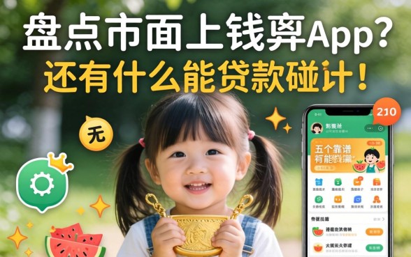 急需用钱却四处碰壁？盘点市面上还有什么能贷款的app，这五个靠谱平台值得收藏