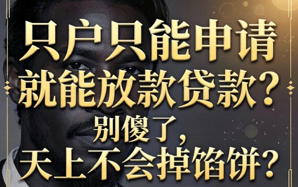 黑户只能申请就能放款的贷款？别傻了，天上不会掉馅饼