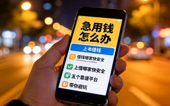 深夜急用钱怎么办?手机上借钱哪家快安全?这五个靠谱平台带你避坑