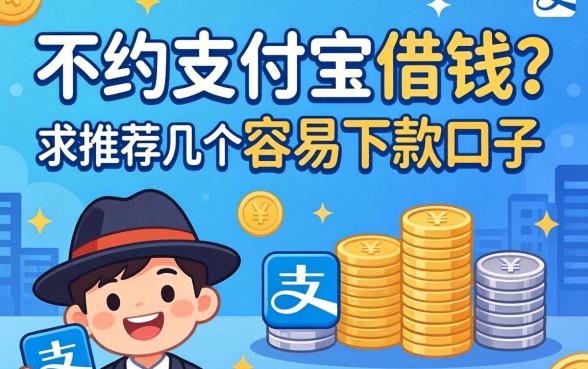 不想用支付宝借钱？求推荐几个靠谱且容易下款的口子！