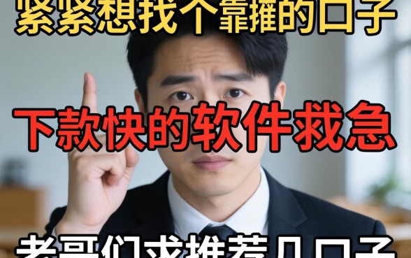 手头紧想找个下款快的软件救急，老哥们求推荐几个靠谱的口子！