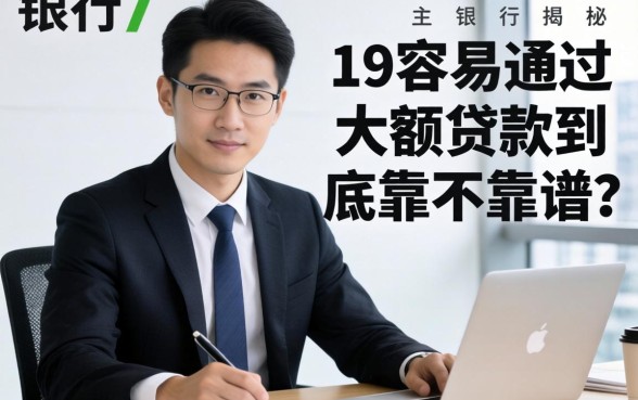 银行经理揭秘：19容易通过的大额贷款到底靠不靠谱？