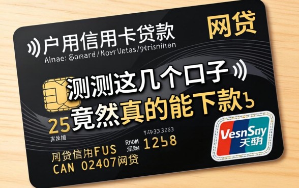 黑户用信用卡贷款的网贷有哪些，实测这几个口子竟然真的能下款