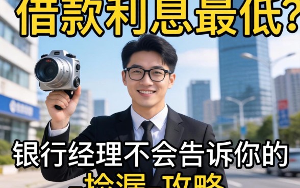 哪儿借款利息最低?银行经理不会告诉你的-捡漏-攻略