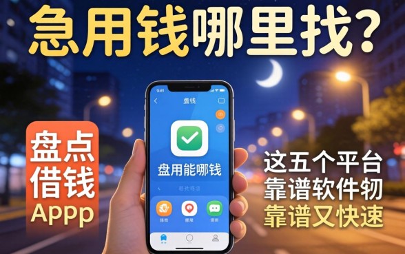深夜急用钱哪里找？盘点能借钱的手机app软件有哪些，这五个平台靠谱又快速