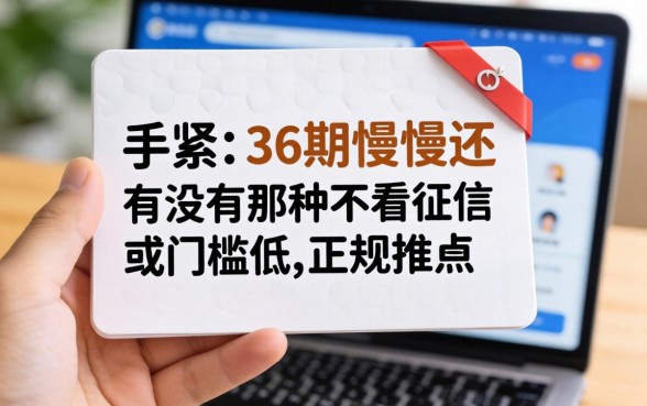手头紧想分36期慢慢还,有没有那种不看征信或者门槛低点的正规平台推荐?