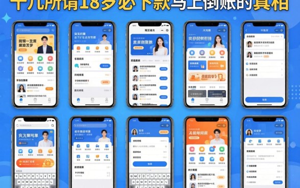 我试了十几款所谓18岁必下款的网贷软件，发现马上到账的真相并不简单