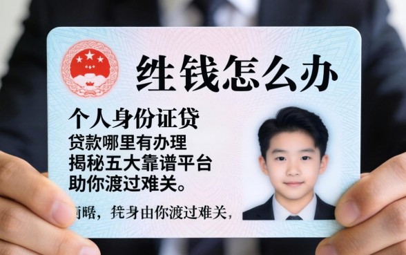 急需用钱怎么办？个人身份证贷款哪里有办理？揭秘五大靠谱平台助你渡过难关