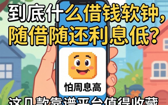 手头紧想周转却怕利息高？到底什么借钱软件随借随还利息低？这几款靠谱平台值得收藏