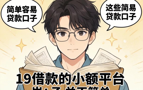 我翻遍了19岁可以借款的小额平台，发现这些简单容易贷款口子并不简单