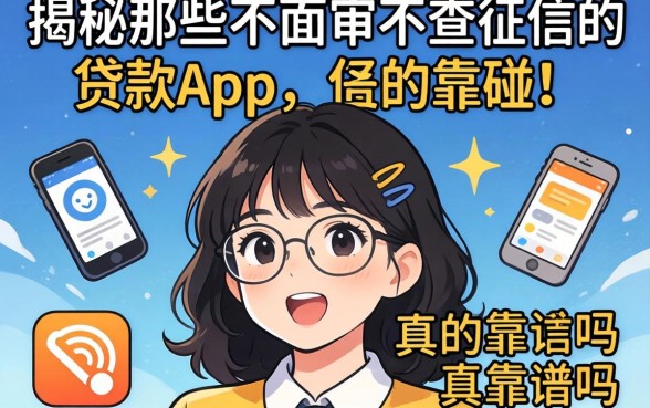 急需用钱却四处碰壁?揭秘那些不面审不查征信的贷款app,真的靠谱吗?