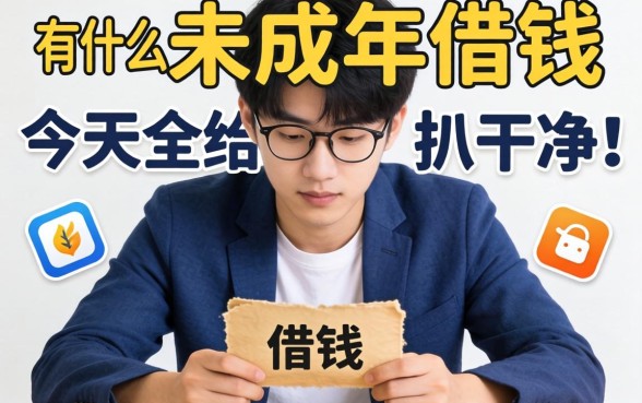 未成年人想借钱？有什么未成年借钱的软件，今天全给你扒干净