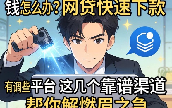 急需用钱怎么办？网贷快速下款的有哪些平台？这几个靠谱渠道帮你解燃眉之急