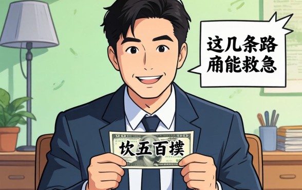 哪里可以借五百块急用呢？别慌，这几条路能救急