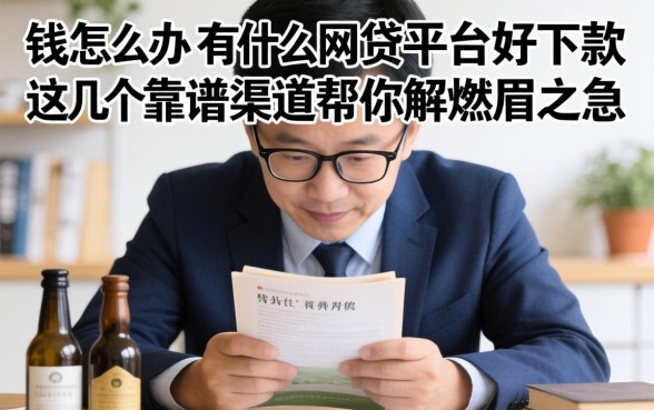 急需用钱怎么办？有什么网贷平台好下款的？这几个靠谱渠道帮你解燃眉之急