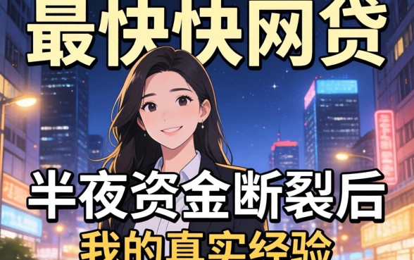 2026下款最快的网贷：半夜资金断裂后我的真实经历