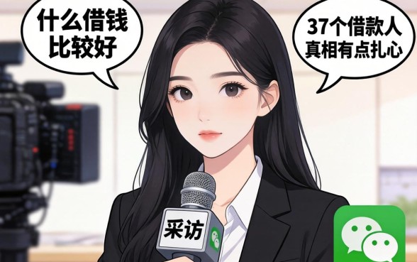 微信什么借钱比较好？我采访了37个借款人，真相有点扎心