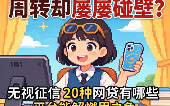 急需周转却屡屡碰壁？无视征信的20种网贷有哪些平台能解燃眉之急？