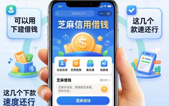 实测可以用芝麻信用借钱的app，这几个下款速度还行
