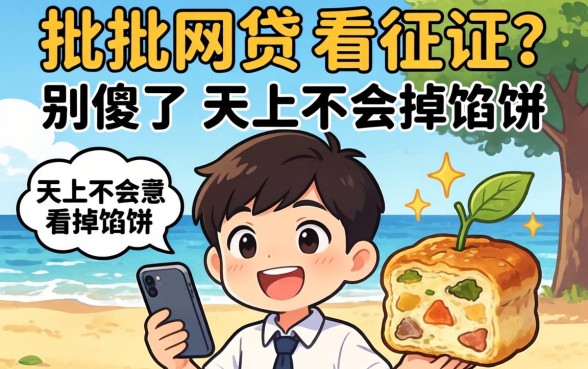 秒批的网贷不看征信？别傻了，天上不会掉馅饼