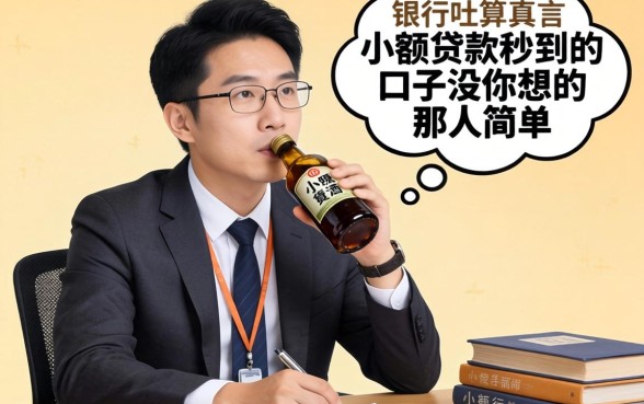 银行经理酒后吐真言：小额贷款秒到的口子没你想的那么简单