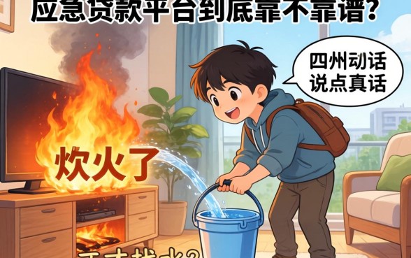 家里着火了才找水桶？应急贷款平台到底靠不靠谱，说点真话