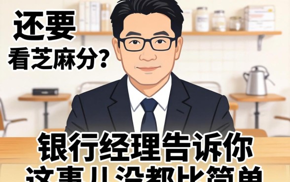 借钱还要看芝麻分?银行经理告诉你这事儿没那么简单