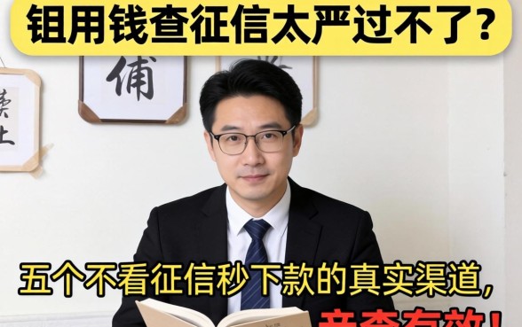 急用钱查征信太严过不了?分享五个不看征信秒下款的真实渠道,亲测有效!