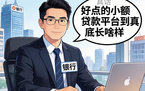 银行经理说真话：好点的小额贷款平台到底长啥样？