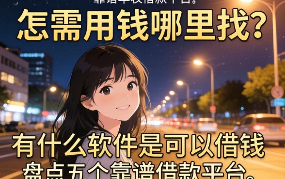 深夜急需用钱哪里找？有什么软件是可以借钱的呢？盘点五个靠谱借款平台