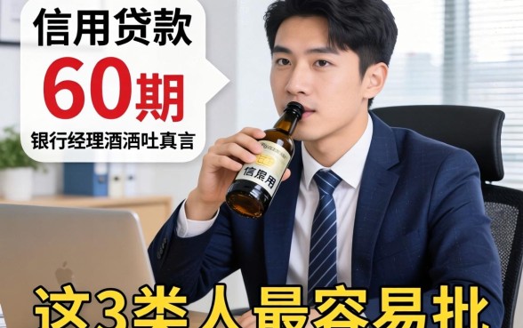 有什么信用贷款可以分60期的？银行经理酒后吐真言，这3类人最容易批