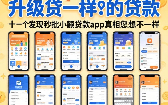 我试了十几个像升级贷一样的贷款软件,发现秒批小额贷款app的真相和你想的不一样