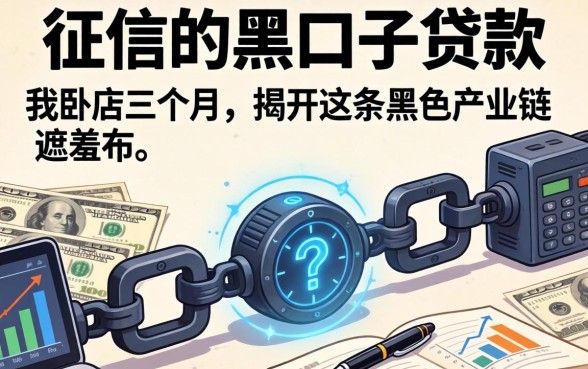 不看征信的黑口子贷款：我卧底三个月，揭开这条黑色产业链的遮羞布