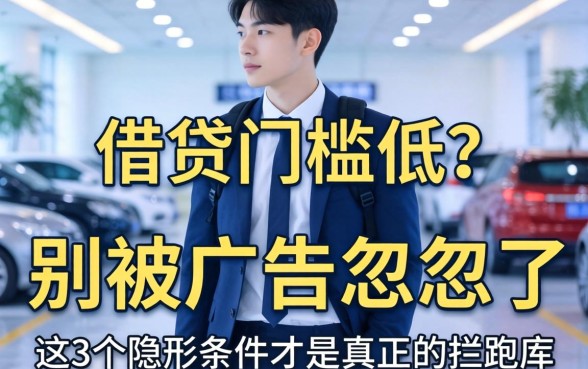 网络借贷门槛低?别被广告忽悠了,这3个隐形条件才是真正的拦路虎