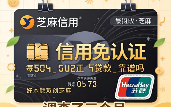 芝麻信用免认证的贷款靠谱吗？我调查了三个月