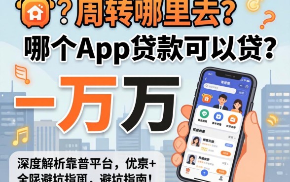 急需周转哪里去？哪个app贷款可以贷一万元？深度解析靠谱平台与避坑指南